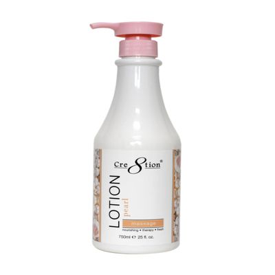 Cre8tion Spa Hand & Body Lotion Nourishing Skin Lotion Moisturizer From Dryness and Flaking 750ml / 25 fl oz (Pearl)