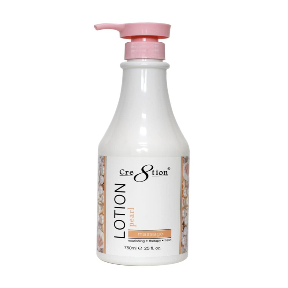 Cre8tion Spa Hand & Body Lotion Nourishing Skin Lotion Moisturizer From Dryness and Flaking 750ml / 25 fl oz (Pearl)