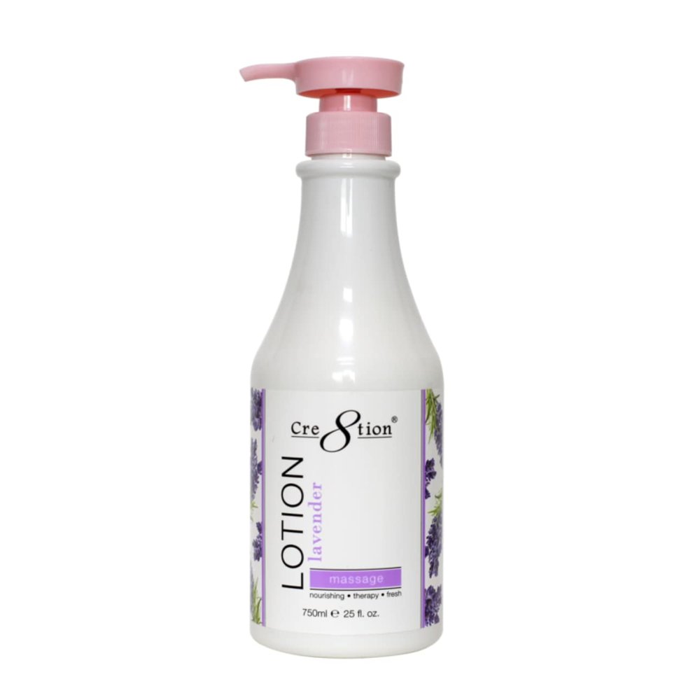 Cre8tion Spa Hand & Body Lotion Nourishing Skin Lotion Moisturizer From Dryness and Flaking 750ml / 25 fl oz (Lavender)