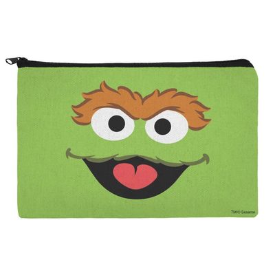 GRAPHICS & MORE Sesame Street Oscar the Grouch Face Accessories Pencil Pen Bag Organizer Pouch