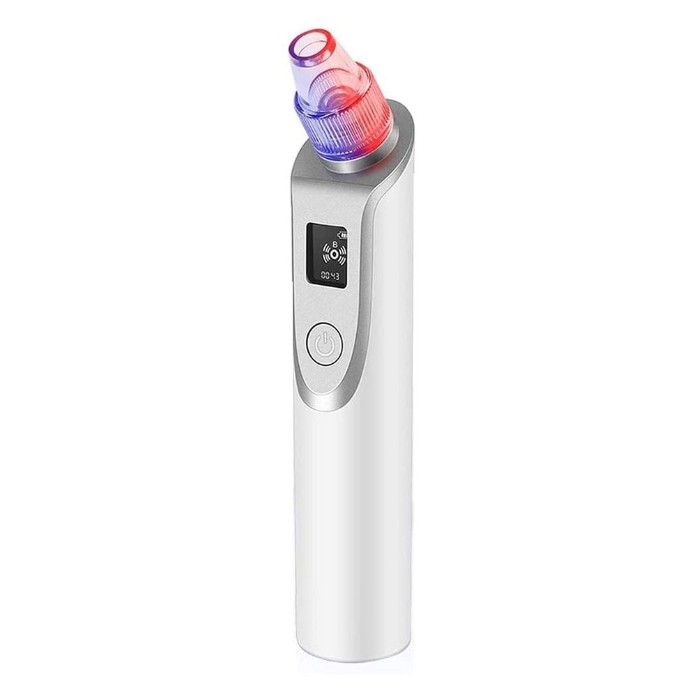 HHWKSJ Electric Pore Cleaner Suction Facial Comedone Extractor Acne Removal Tool with LED Display, Hot Compress Face Skin Care for Women