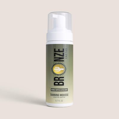 Bronze Cactus Double Dipped Ultra Dark Self-Tanning Mousse | Fast-Dry, Streak-Free & Scent-Free Foam Self Tan | No Orange Undertones | Rich Brown Glow for All Skin Tones | 6.7 fl oz