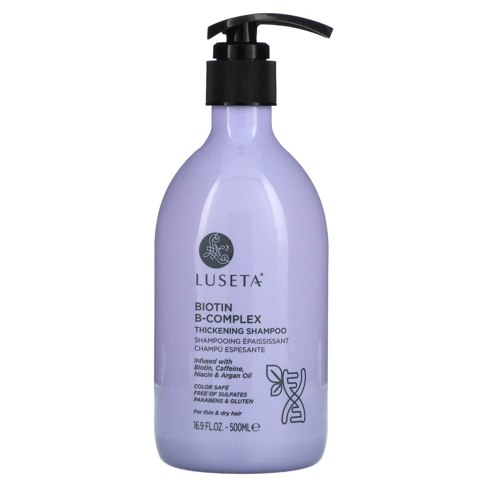 Luseta Beauty, Biotin B-Complex Thickening Shampoo, for Thin & Dry Hair, 16.9 fl oz (500 ml)