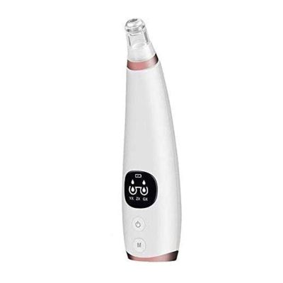 HHWKSJ Blackhead Remover Pore - Electric Face Pore Cleaner Acne White Heads Removal with 6 Suction Head