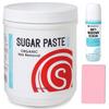 Sugaring Medium Paste for advanced sugaristas and professionals - Ideal for Speed technique with large body areas - Legs, Back bundle with Anti-Ingrown Hair solution and Sugaring Applicator view 1