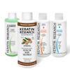 KERATIN RESEARCH 4x 120ml Complex LONG Lasting Brazilian Keratin Hair Treatment Blowout , Argan Oil Straightening Smoothing Professional Results Keratina view 1