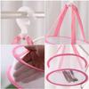 Uugood 2 x mini mesh drying rack, hanging drying net for cleaning makeup tools, cosmetic brushes sponges dry basket (2 x Pink) view 2