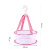 Uugood 2 x mini mesh drying rack, hanging drying net for cleaning makeup tools, cosmetic brushes sponges dry basket (2 x Pink) view 3