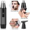 Feilx Ear and Nose Hair Trimmer Clipper,for Men and Women,Battery-Operated,Waterproof Dual Edge Blades for Easy,Built-in LED Light. view 2