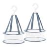 Uugood 2 x Mini Mesh Drying Rack Basket, Hanging Drying Net for Cleaning Makeup Tools, Cosmetic Brushes Sponge Dry Basket (2 x Grey) view 1