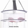 Uugood 2 x Mini Mesh Drying Rack Basket, Hanging Drying Net for Cleaning Makeup Tools, Cosmetic Brushes Sponge Dry Basket (2 x Grey) view 4