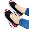 oiangi Slingback Sandals for Women Summer Comfy Open Toe Ankle Strap Hook&Loop Wedge Sandals Solid Shallow Mouth Casual Non-Slip Platform Beach Shoes Black view 4