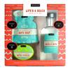 (1) Hallu Lifes a Beach Bath Gift Set -Set Includes 7.2 oz Blanco Bubble Bath, 1.7 oz Lime Chaser Bath Fizzer, and 2.1 oz Pinch of Bath Salt view 1
