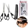 3 Pc Professional Barber Set Hair Shears Scissors Shaver Trimmer Comb Haircut view 3