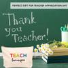 Andaz Press Teacher Appreciation Cosmetic Bags, Teach Love Inspire, Canvas Makeup Bag & Accessories, Teacher Pouch Bag Teacher Zipper Pouch Teacher Appreciation Gifts, 9x 6.5, 1-Pack view 3