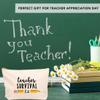 Andaz Press Teacher Appreciation Cosmetic Bags, Canvas Makeup Bag & Accessories, Teacher Pouch Bag, 9x 6.5, 1-Pack view 3