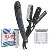 BEAUTICONE Straight Razors for Men, Straight Edge Razor, 100 Single Edge Blades, Stainless Steel, Barber Razor for Men's Shaving, Barber Shaving Knife, Swinglock view 1
