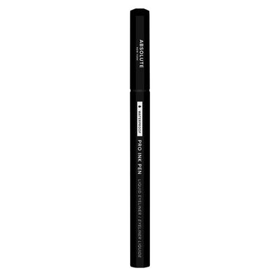 Absolute New York Pro Ink Eyeliner; Rich and Fluid, Effortlessly Glides a Flake, Smudge and Transfer-Resistant Vegan Formula (MEIP01 Jet Black)