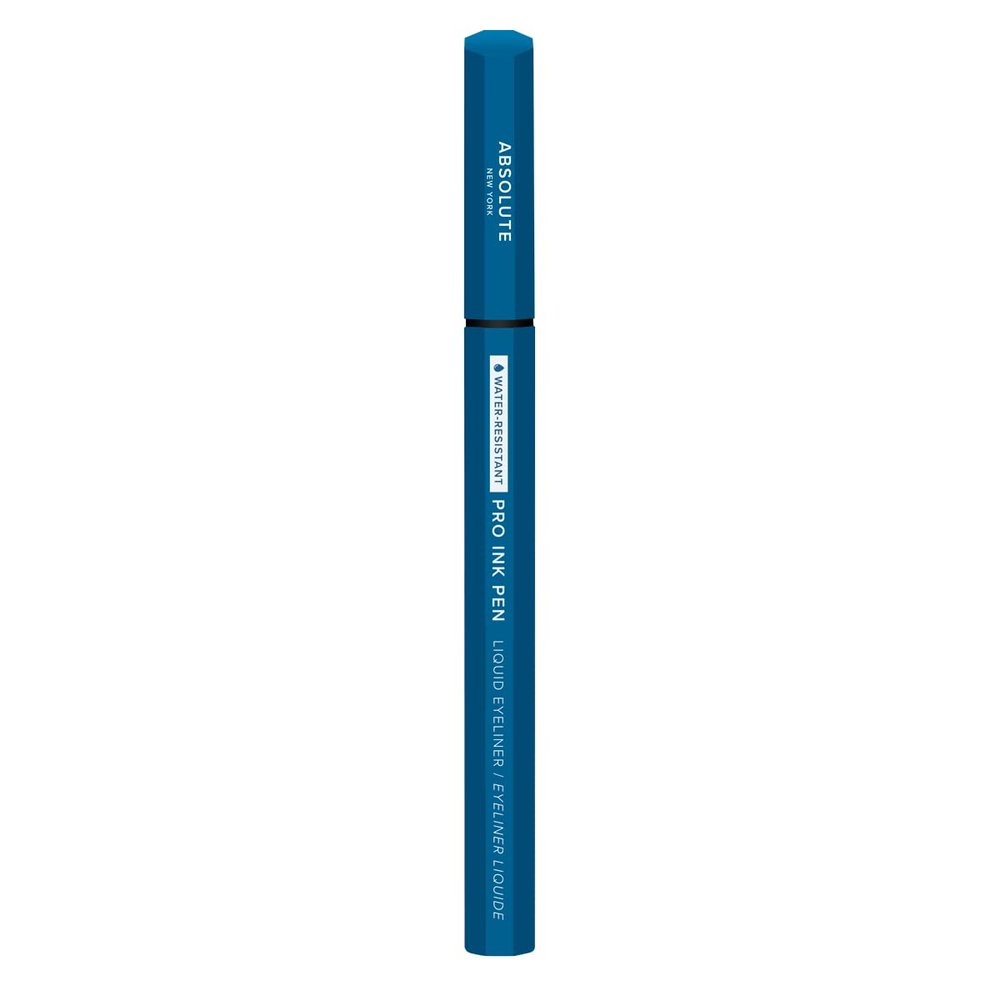 Absolute New York Pro Ink Eyeliner; Rich and Fluid, Effortlessly Glides a Flake, Smudge and Transfer-Resistant Vegan Formula (MEIP04 Ocean Blue)