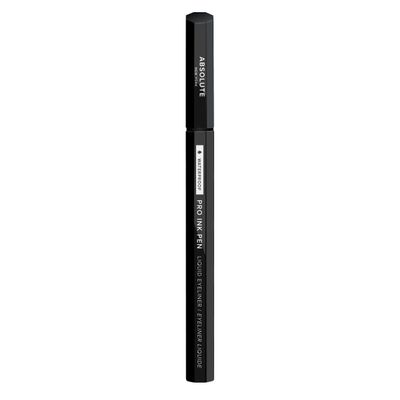 Absolute New York Pro Ink Eyeliner; Rich and Fluid, Effortlessly Glides a Flake, Smudge and Transfer-Resistant Vegan Formula (MEIP02 Black)