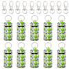 allydrew 10 Pack Chapstick Holder Keychain, Keyring for Lip Balm Lip Gloss Lipstick with 10 Pieces Metal Keyring Clasps, Tennis view 1