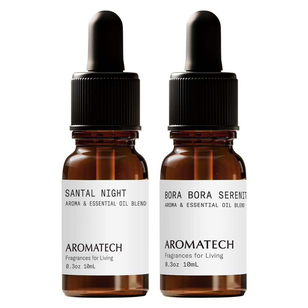 AromaTech Essential Oils Set of Santal Night and Bora Bora Serenity - 10 Milliliter