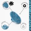 Boie USA Face Scrubber - Handheld Facial Tool, Deep Cleansing Exfoliating Facial Brush. Fights Acne with Gentle, Silicone-Like Bristles, Long Lasting, & Hypoallergenic (Blue) view 2