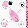 Boie USA Face Scrubber - Handheld Facial Tool, Deep Cleansing Exfoliating Facial Brush. Fights Acne with Gentle, Silicone-Like Bristles, Long Lasting, & Hypoallergenic (Pink) view 2