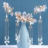 luckymeet Women Hair Stick Hair Accessory Set,Hanfu Earrings Set,Chinese Hair Sticks,Long Tassel Hair Sticks Set,Hair Pins/Hair Comb/Earrings Classical Style Handmade Hair Accessories (#H) view 1