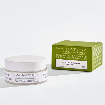 Iva Natura Eye Cream for Wrinkles and Dark Circles, Anti Wrinkle Eye Cream for Women and Men, Reduce Puffins to Reduce Fine Lines,15 ml