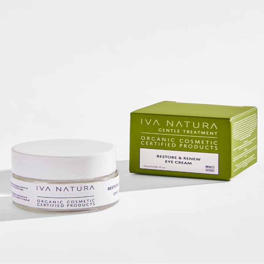 Iva Natura Eye Cream for Wrinkles and Dark Circles, Anti Wrinkle Eye Cream for Women and Men, Reduce Puffins to Reduce Fine Lines,15 ml