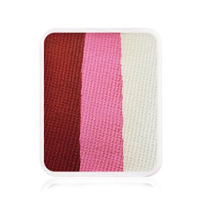 Kraze FX Face Paint Palette Refill - Pink Rose Face Paint (6 gm) - Hypoallergenic, Non-Toxic, Water Activated Professional Face & Body Painting Makeup Supplies for Sensitive Skin, Kid Safe, Adults