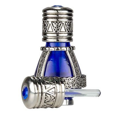 3 Arches USA Spikenard Anointing Prayer Oil in Reusable Blue Cobalt Glass Vial 0.24fl.oz/7ml