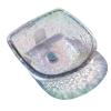 ANS Round Glass Sink Bowl for Salon Pedicure Spa Foot Soak (Crystal) view 1