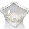 Square Glass Sink Bowl for Salon Pedicure Spa Foot Soak (Crystal) view 1