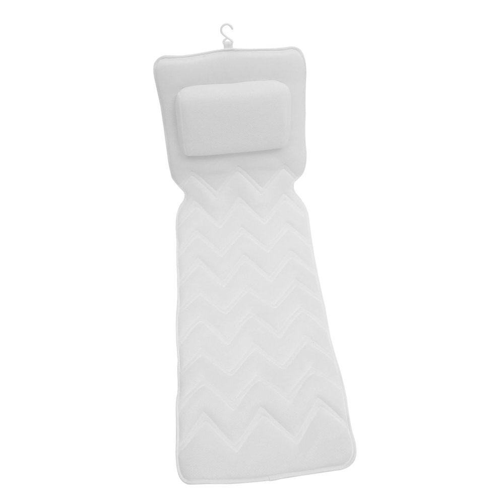 Zerodeko Non- Bath Pillow Cups for Neck and Back Support Lightweight and Portable Bathtub Mat for Spa Relaxation Easy to Use and Store Bathroom Accessory