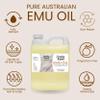 Pure Australian Emu Oil Bulk 32 Fl Oz - All Natural 6X Refined for Face, Skin and Hair - Highly Effective Hydration for Sensitive Skin and Hair Growth - Perfect for Scars and Blemishes view 2
