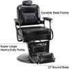 BarberPub Heavy Duty Metal Vintage Barber Chair All Purpose Hydraulic Recline Salon Beauty Spa Chair Styling Equipment 2925 (All Black) view 3