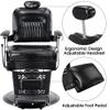 BarberPub Heavy Duty Metal Vintage Barber Chair All Purpose Hydraulic Recline Salon Beauty Spa Chair Styling Equipment 2925 (All Black) view 4