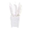FOMIYES Vintage Hand Mirror Comb Set: 5pcs Girls Cosmetic Wide Tooth Comb Handheld Mirror with Embossed Flower Detangling Hair Brush Rat Tail Comb with Holder view 1