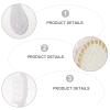 FOMIYES Vintage Hand Mirror Comb Set: 5pcs Girls Cosmetic Wide Tooth Comb Handheld Mirror with Embossed Flower Detangling Hair Brush Rat Tail Comb with Holder view 4