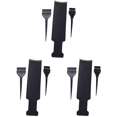 FOMIYES 3sets Hairdressing Tint Comb Hair Brush Tool Quick Dyeing Scalp Salon Home Use 3pcs*3