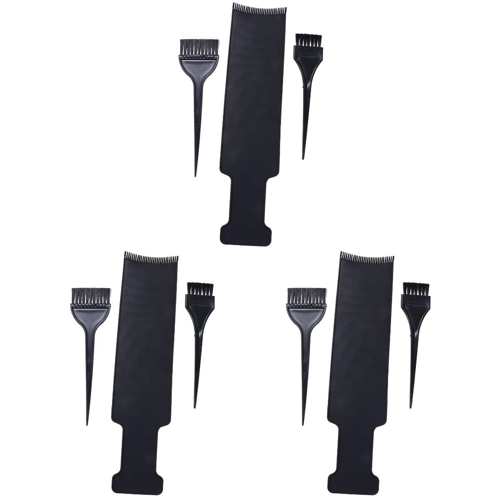 FOMIYES 3sets Hairdressing Tint Comb Hair Brush Tool Quick Dyeing Scalp Salon Home Use 3pcs*3