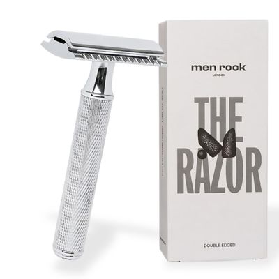 Men Rock The Double Edged Razor - Stainless Double Edge Safety Razor Blade - Mens Accessories - Mens Face Care - Beard Care - Barber Supplies - 6 Pc