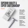 Men Rock The Double Edged Razor - Stainless Double Edge Safety Razor Blade - Mens Accessories - Mens Face Care - Beard Care - Barber Supplies - 6 Pc view 4