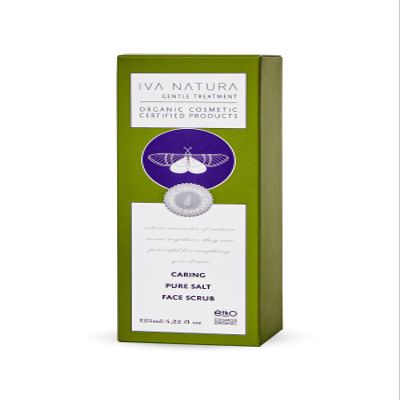 Iva Natura Organic Caring Pure Salt Face Scrub Rich in Minerals 4.22 fl oz