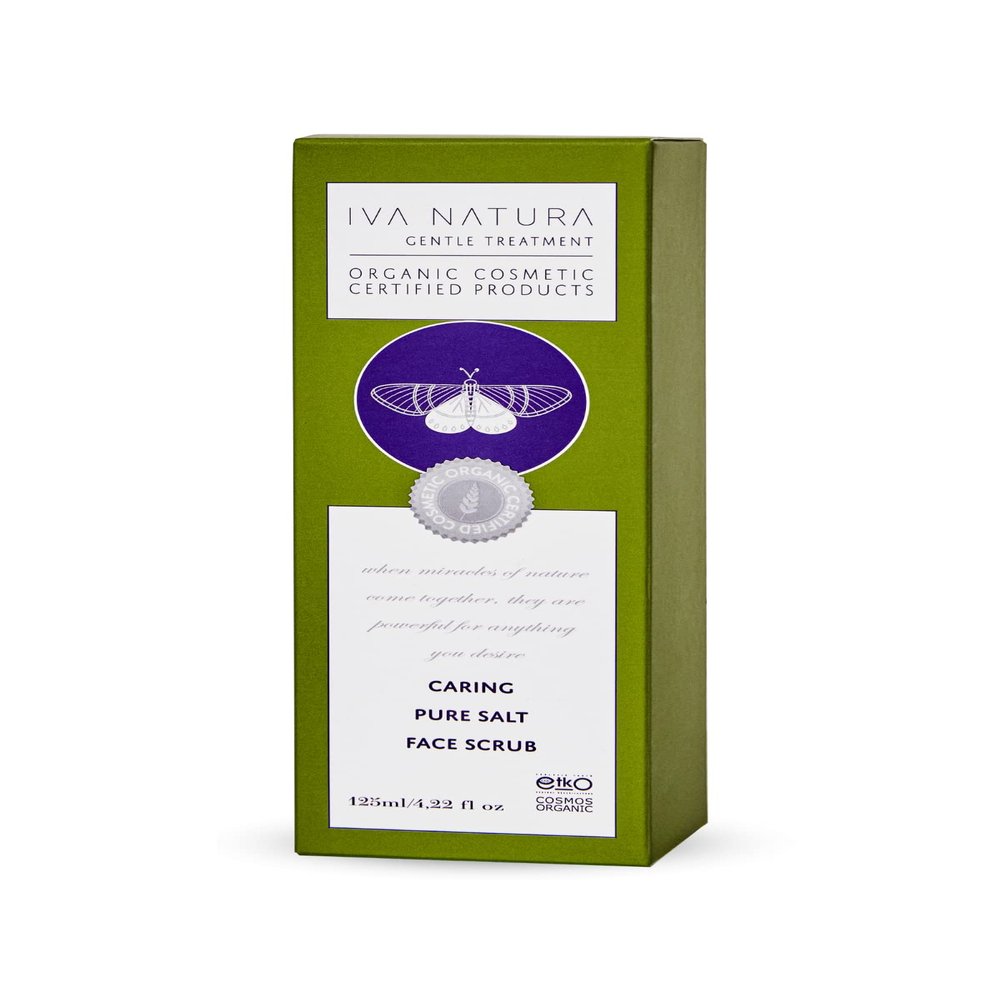 Iva Natura Organic Caring Pure Salt Face Scrub Rich in Minerals 4.22 fl oz