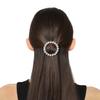 Accessher Rose Gold Hair Clip for Women | Handcrafted French Barrette with American Diamond Stones | Elegant Hair Accessory for Weddings, Parties & Ethnic Outfits | Pack of 1 view 2