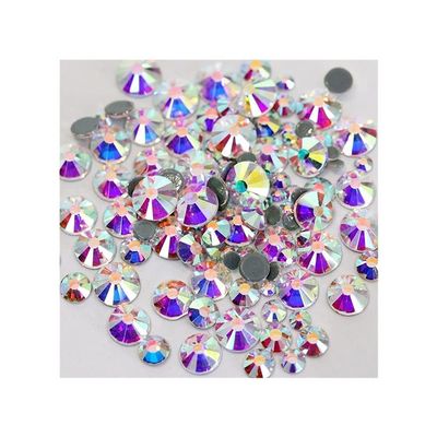 Glitter Rhinestone  Non Hotfix Rhinestones Many Sizes Crystal Rhinestones Best Diamond for Nail Art Decorations B2012 (Color : 0010, Size : 0011)