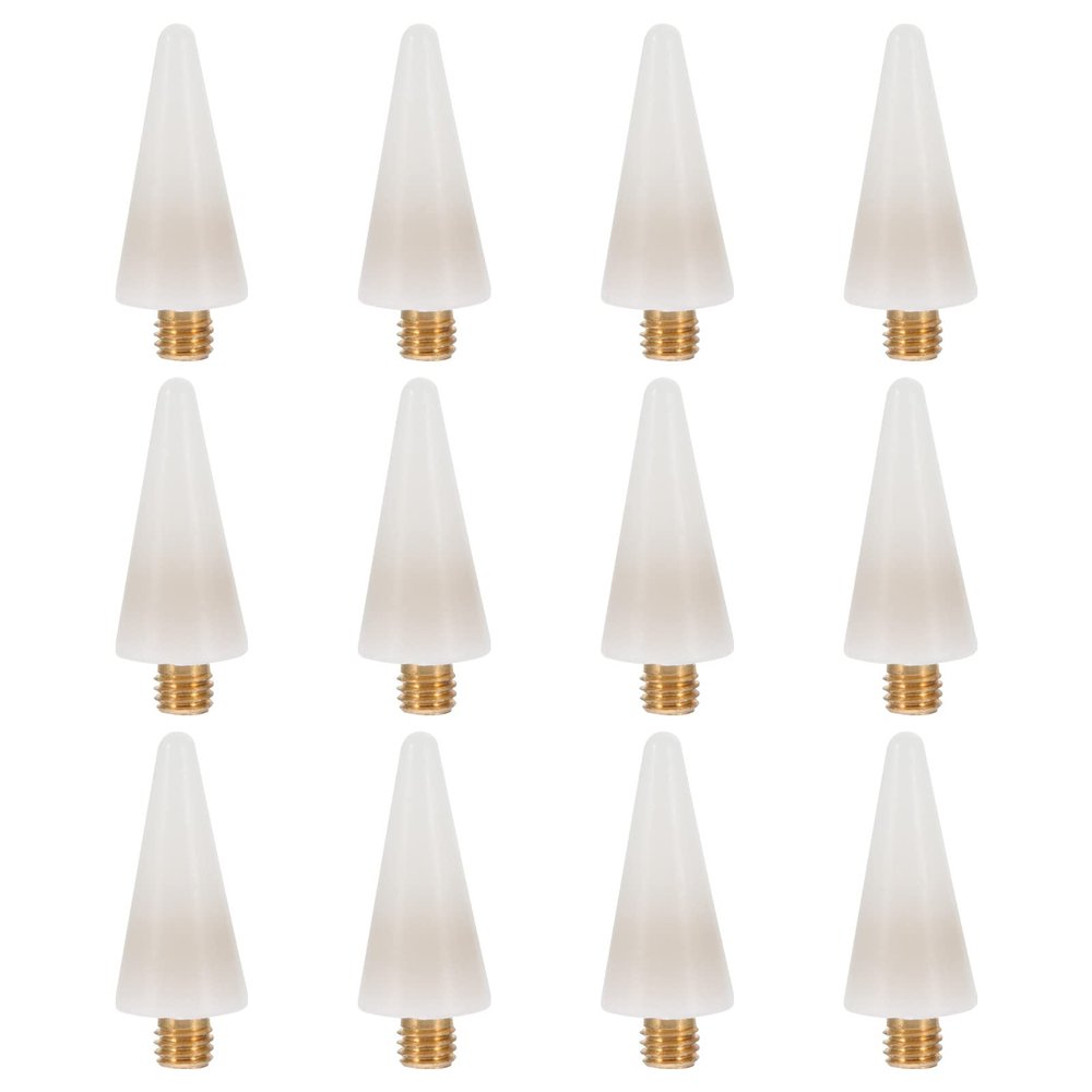 Beaupretty 12pcs Nail Art Pen Tip Replacement Head in White Nail Tools Manicure Tools Easy to Connect Long-lasting